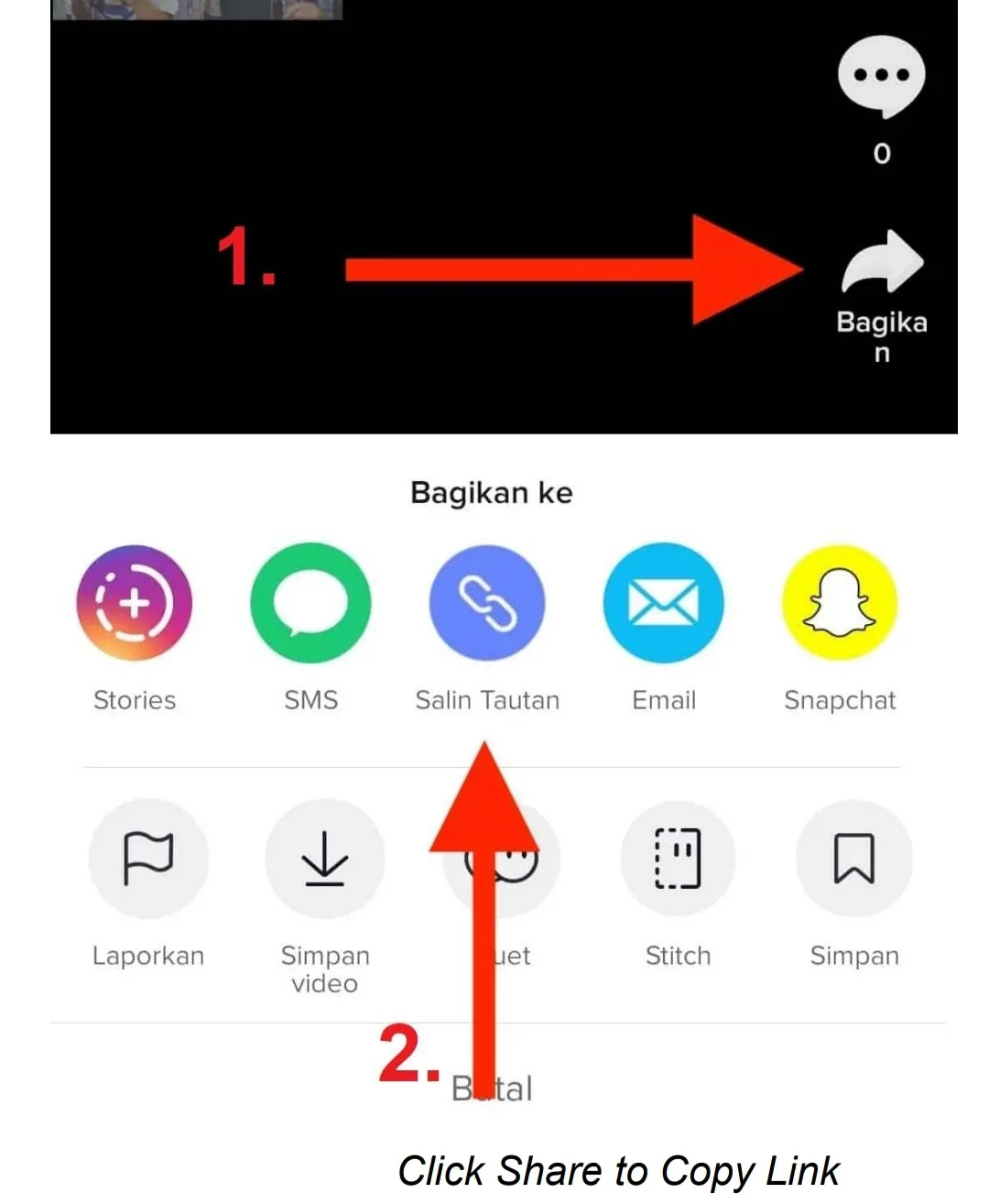 Salin Lin untuk Download Tiktok