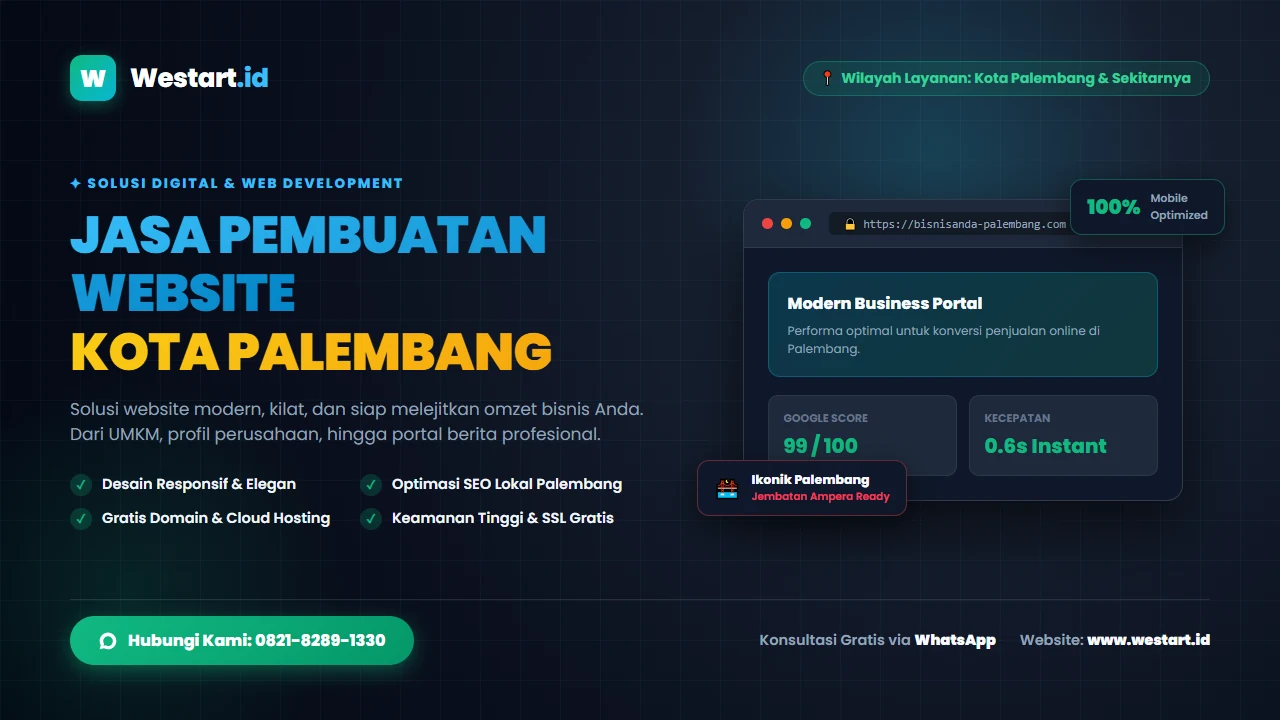 Jasa Pembuatan Website Palembang Terbaik untuk Bisnis, UMKM, dan Instansi